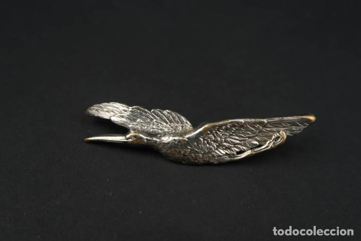 Joyeria: Antiguo Broche Frances forma de Garza - Foto 3