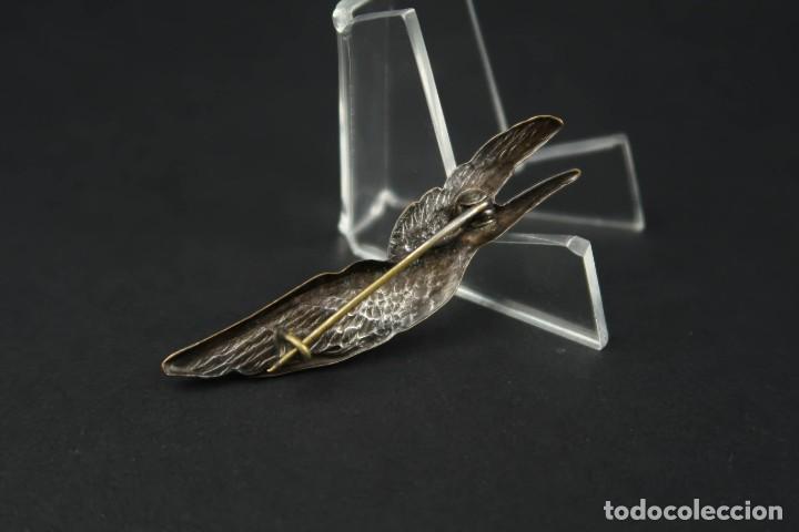 Joyeria: Antiguo Broche Frances forma de Garza - Foto 4