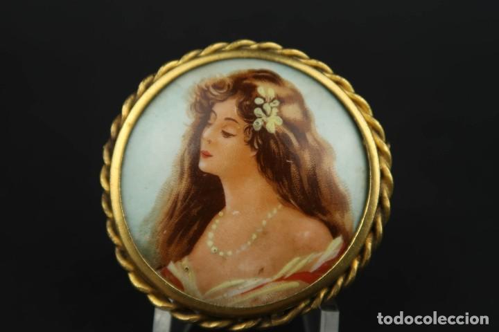Joyeria: Antiguo Broche Frances Limoges - Foto 3