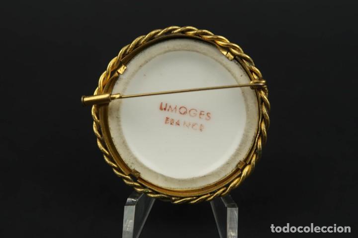 Joyeria: Antiguo Broche Frances Limoges - Foto 4