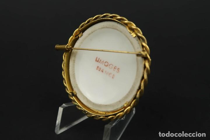 Joyeria: Antiguo Broche Frances Limoges - Foto 5