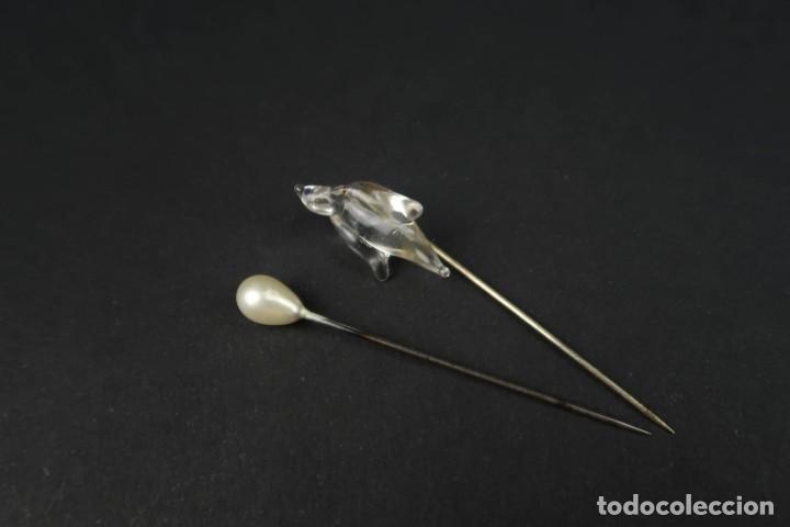 Joyeria: Dos Broches de Aguja Francia - Foto 2