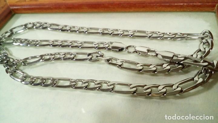 Joyeria: CADENA F&Iacute;GARO GF. 18K BLANCO 6MM X 55CM - Foto 3