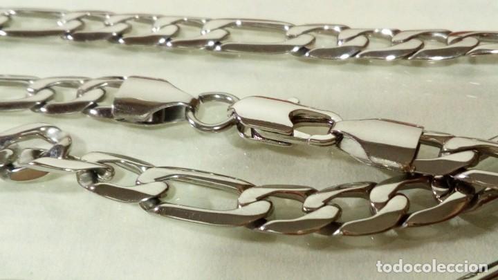 Joyeria: CADENA F&Iacute;GARO GF. 18K BLANCO 6MM X 55CM - Foto 2