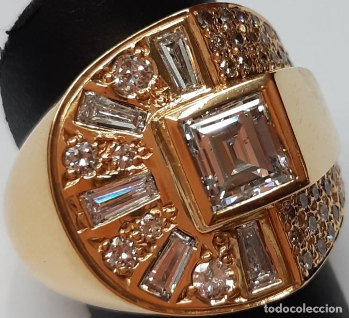 Joyeria: Anillo de oro amarillo 18K con Diamantes - Foto 1