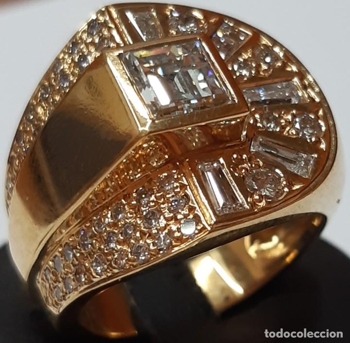 Joyeria: Anillo de oro amarillo 18K con Diamantes - Foto 3