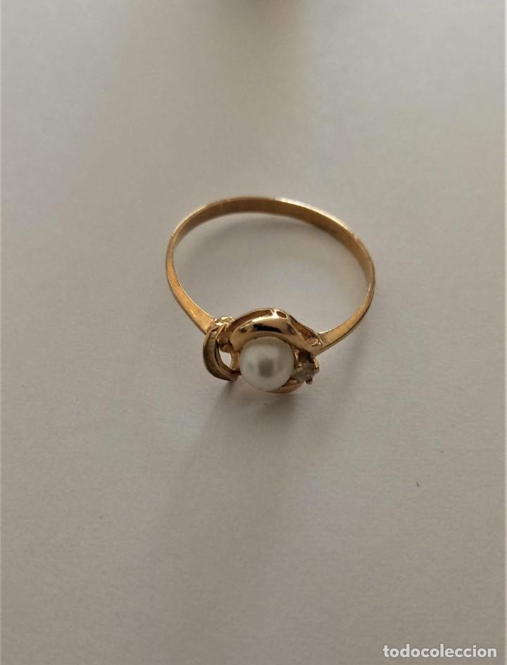 Joyeria: Anillo oro con zirconita y perla - Foto 3