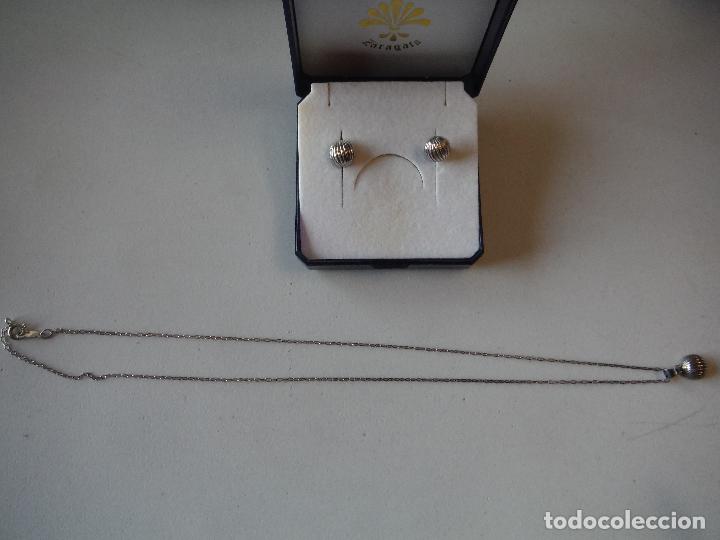 Joyeria: CONJUNTO DE PENDIENTES Y COLGANTE DE PLATA LEY - Foto 2