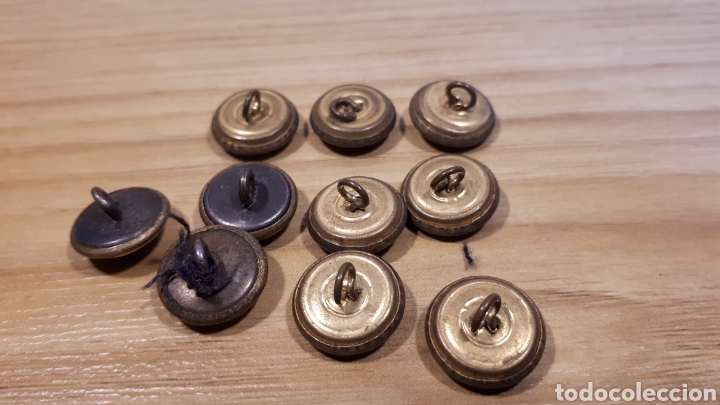 Joyeria: Lote de 10 botones con ancla de la Marina. - Foto 2