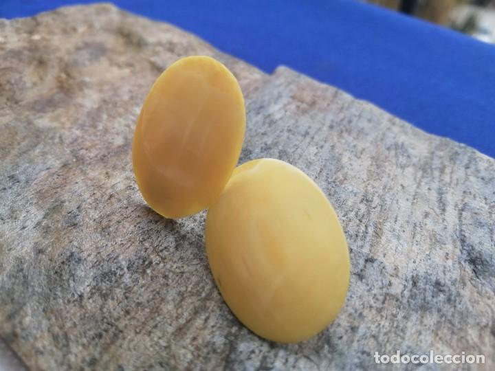 Joyeria: Pendientes de hueso antiguo - Foto 1