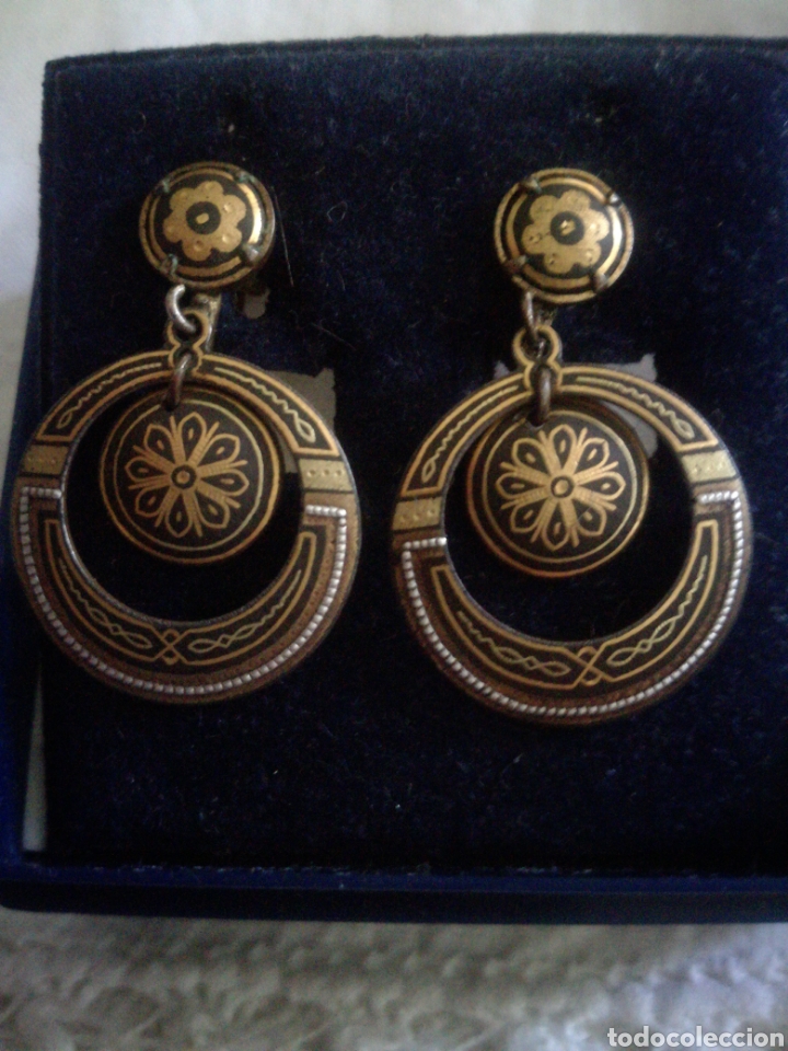 Joyeria: Bonitos pendientes antiguos de oro de Toledo - Foto 2