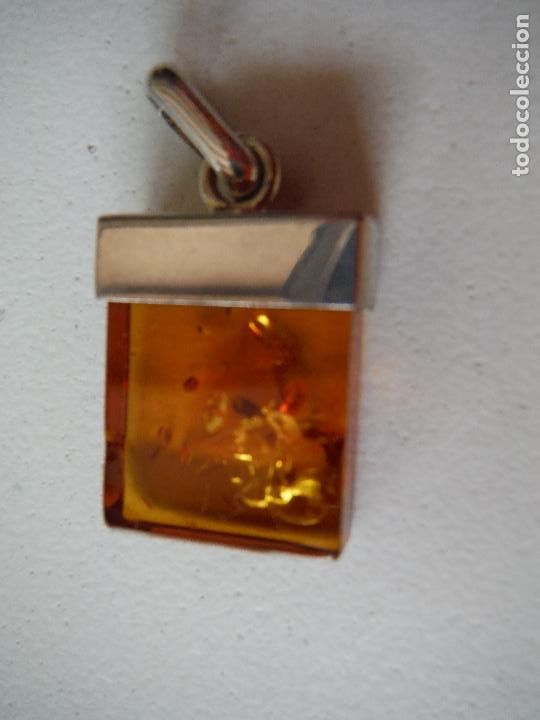 Joyeria: COLGANTE DE PLATA DE LEY Y AMBAR - Foto 2