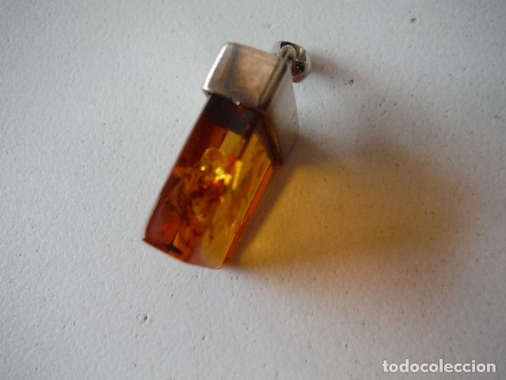 Joyeria: COLGANTE DE PLATA DE LEY Y AMBAR - Foto 3