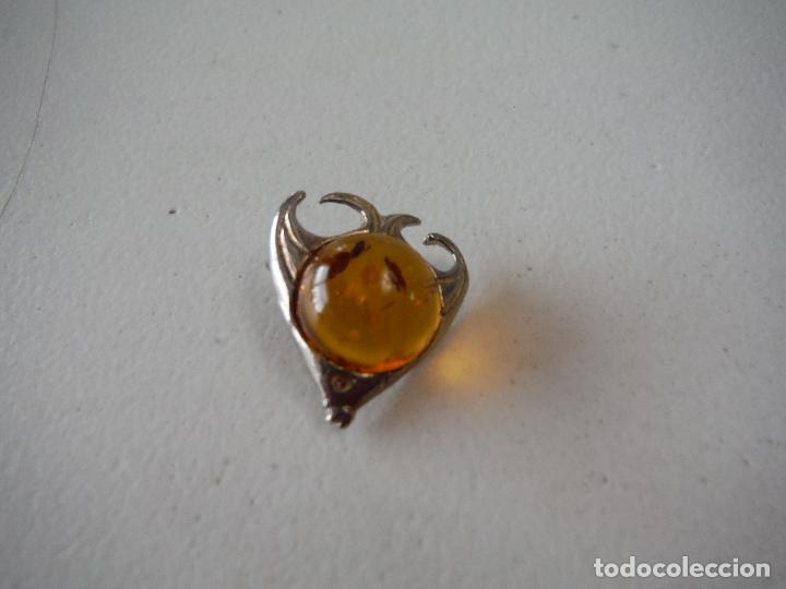 Joyeria: COLGANTE DE PLATA DE LEY Y AMBAR - Foto 2