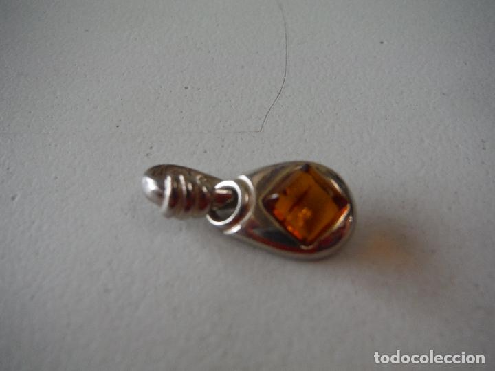 Joyeria: COLGANTE DE PLATA DE LEY Y AMBAR - Foto 3