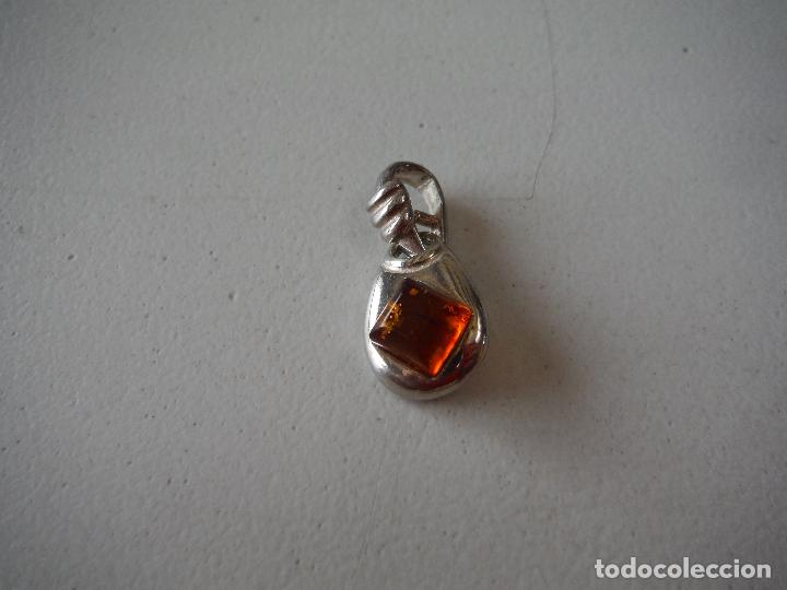 Joyeria: COLGANTE DE PLATA DE LEY Y AMBAR - Foto 1