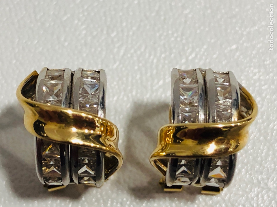 Joyeria: Pendientes Oro Bicolor 18K - Foto 4