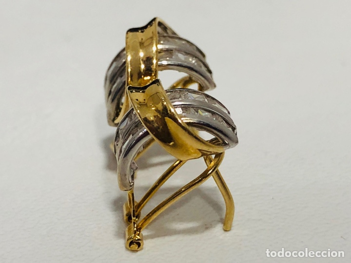 Joyeria: Pendientes Oro Bicolor 18K - Foto 5