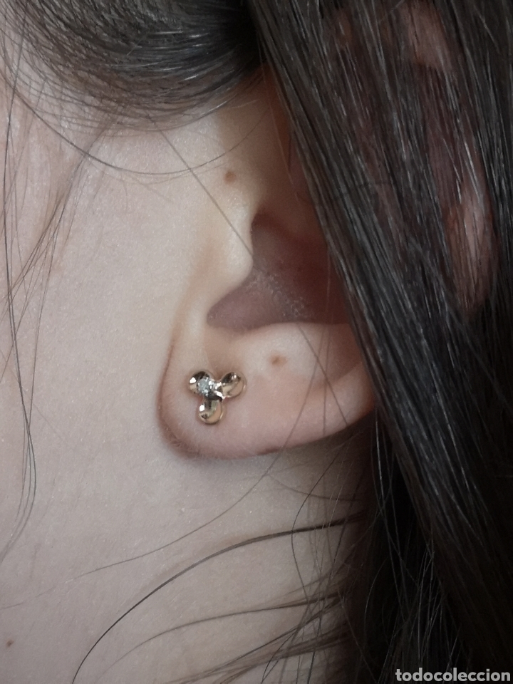 Joyeria: Pendientes de oro 18 k y brillantes. - Foto 3