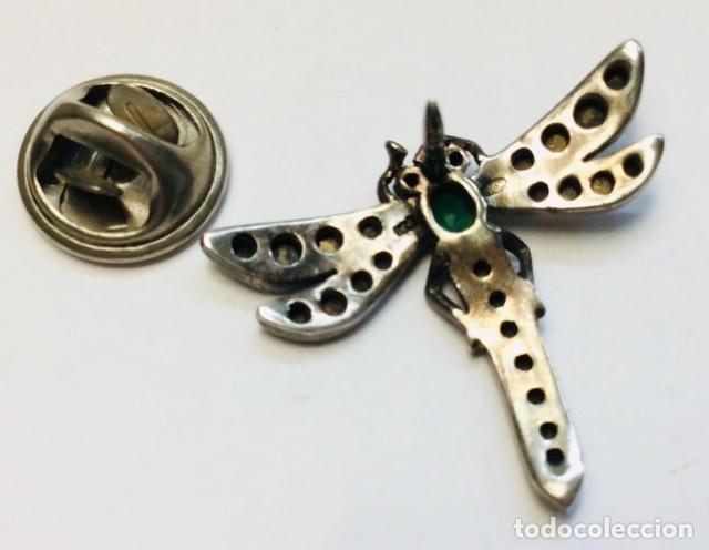 Joyeria: BROCHE LIBELULA DE PLATA Y MARCASITAS. - Foto 2