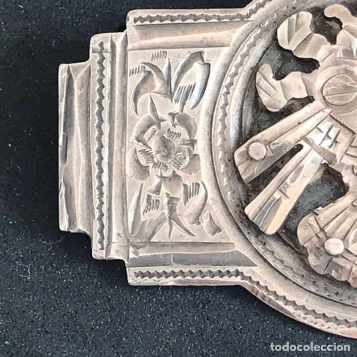 Joyeria: Antiguo broche de plata 900. - Foto 3