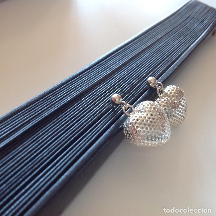 Joyeria: Estupendos Pendientes de plata de 1a ley. Coraz&oacute;n. - Foto 4
