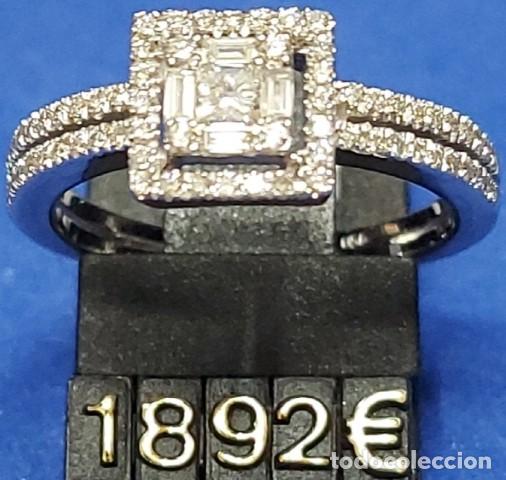 Joyeria: Anillo de oro blanco 18 K con Diamantes - Foto 1