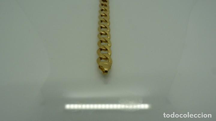 Joyeria: PULSERA BARBADA PLACA EN ORO DE 18 KLTS (750MM) - Foto 6
