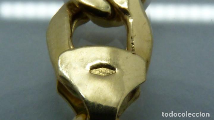 Joyeria: PULSERA BARBADA PLACA EN ORO DE 18 KLTS (750MM) - Foto 8