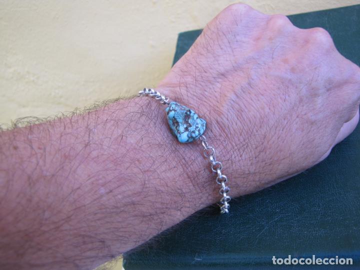 Joyeria: 2- Pulsera plata y turquesa. - Foto 5