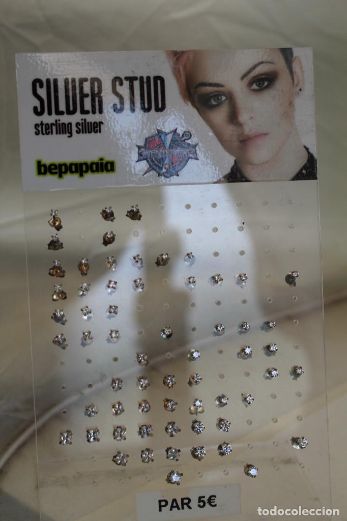 Joyeria: expositor con pendientes de plata de ley - Foto 1