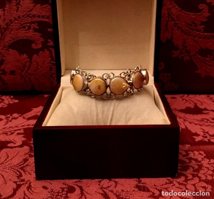 Joyeria: PULSERA - BRAZALETE CON PERLAS BARROCAS - 26 GRAMOS. - Foto 1