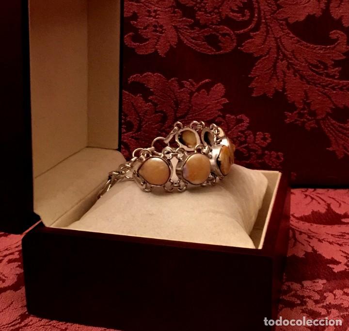 Joyeria: PULSERA - BRAZALETE CON PERLAS BARROCAS - 26 GRAMOS. - Foto 3