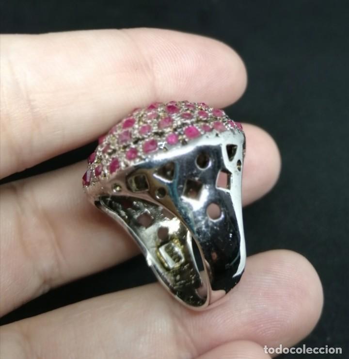Joyeria: Anillo con Rub&iacute;es naturales y Plata de Ley - Foto 6
