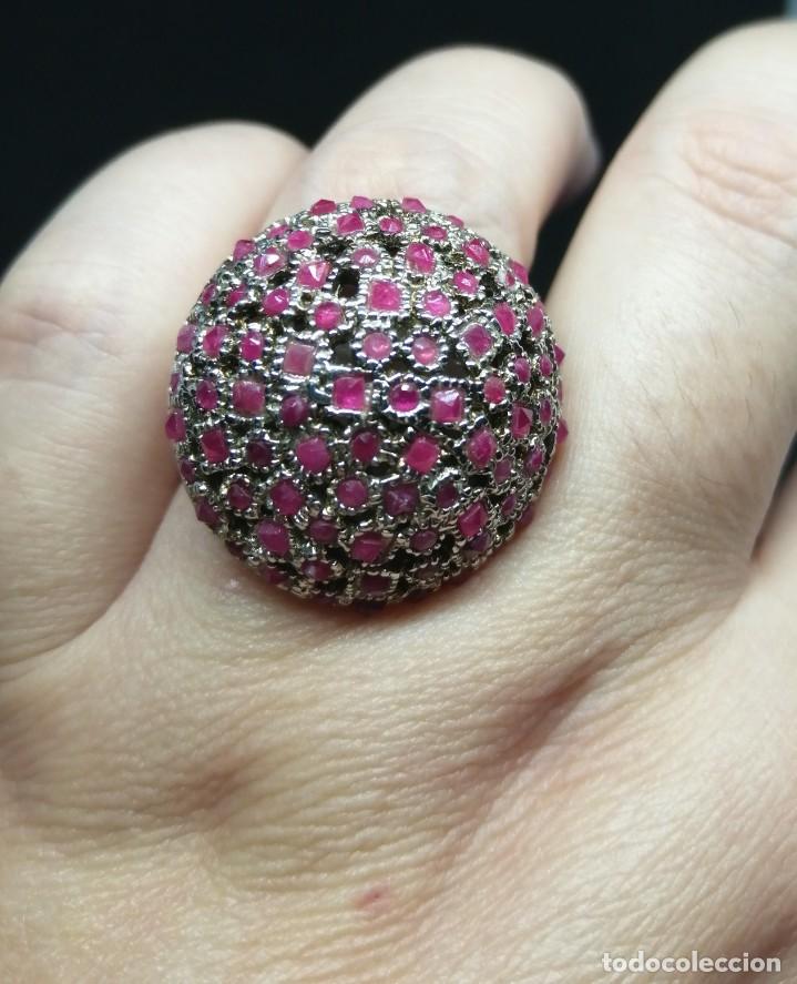 Joyeria: Anillo con Rub&iacute;es naturales y Plata de Ley - Foto 10