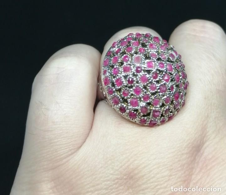 Joyeria: Anillo con Rub&iacute;es naturales y Plata de Ley - Foto 11