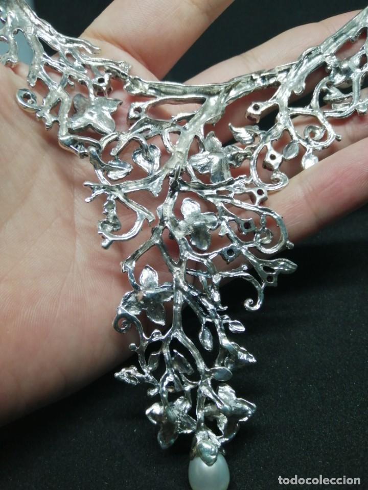 Joyeria: Gargantilla de Perlas Naturales, Rub&iacute;es y Plata - Foto 14