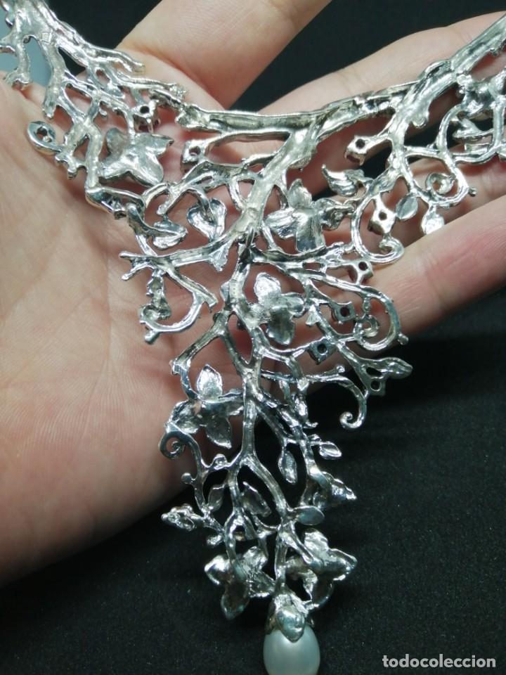 Joyeria: Gargantilla de Perlas Naturales, Rub&iacute;es y Plata - Foto 16