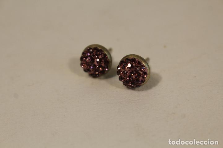 Joyeria: redondo amatista marquesitas pendientes plata - Foto 4