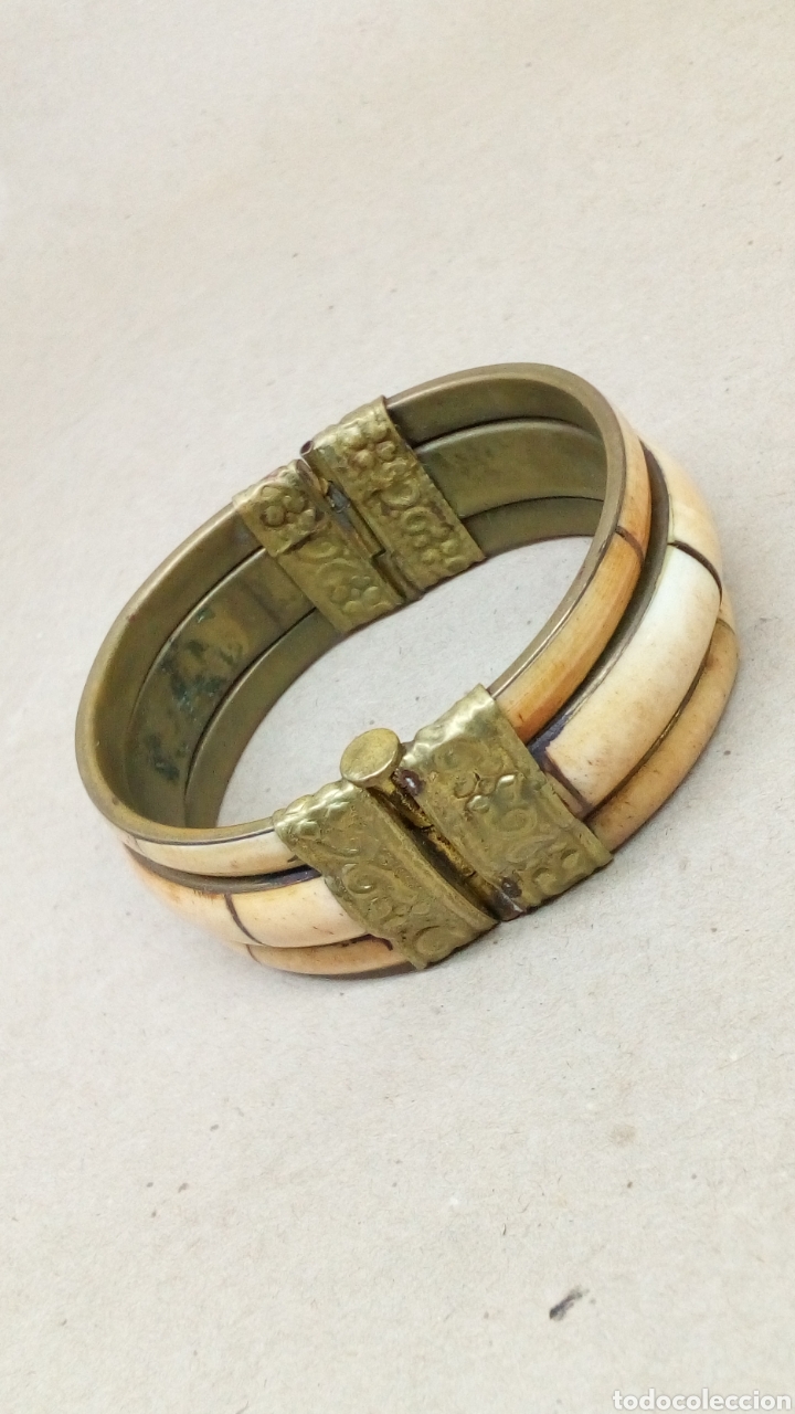 Joyeria: Pulsera de Hueso y metal - Foto 2