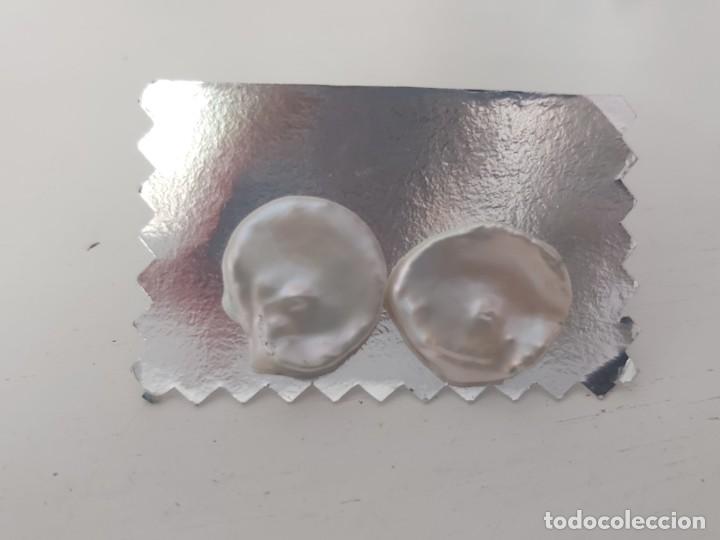 Joyeria: BONITOS PENDIENTES DE PERLAS DE RIO, EN BUEN ESTADO. - Foto 1