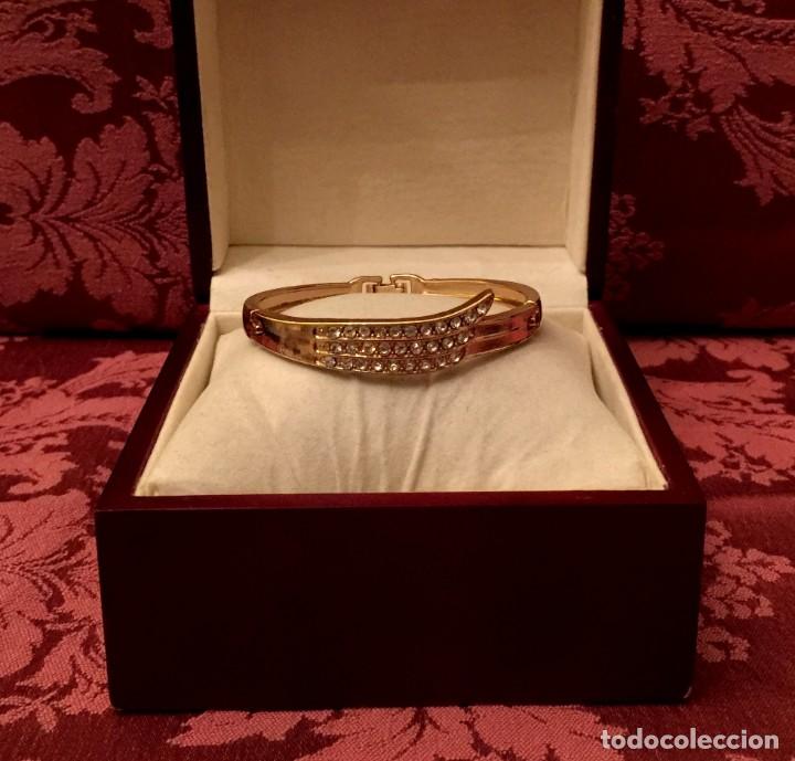 Joyeria: PULSERA CHAPADA EN ORO 18 K CON CIRCONITAS - 15 GRAMOS. - Foto 1