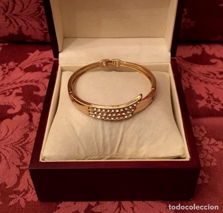 Joyeria: PULSERA CHAPADA EN ORO 18 K CON CIRCONITAS - 15 GRAMOS. - Foto 3