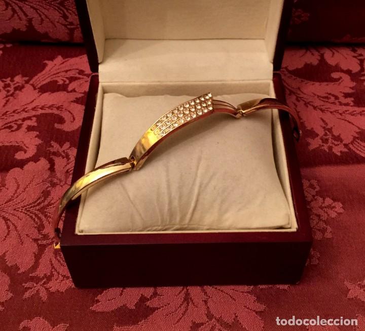 Joyeria: PULSERA CHAPADA EN ORO 18 K CON CIRCONITAS - 15 GRAMOS. - Foto 4
