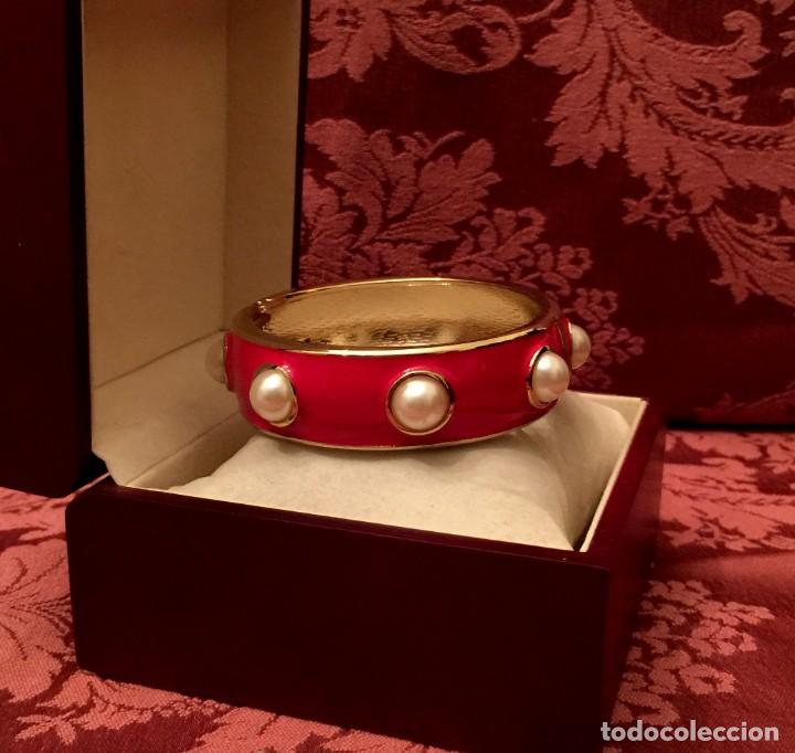 Joyeria: BRAZALETE CHAPADO EN ORO CON PERLAS - 65 GRAMOS. - Foto 2