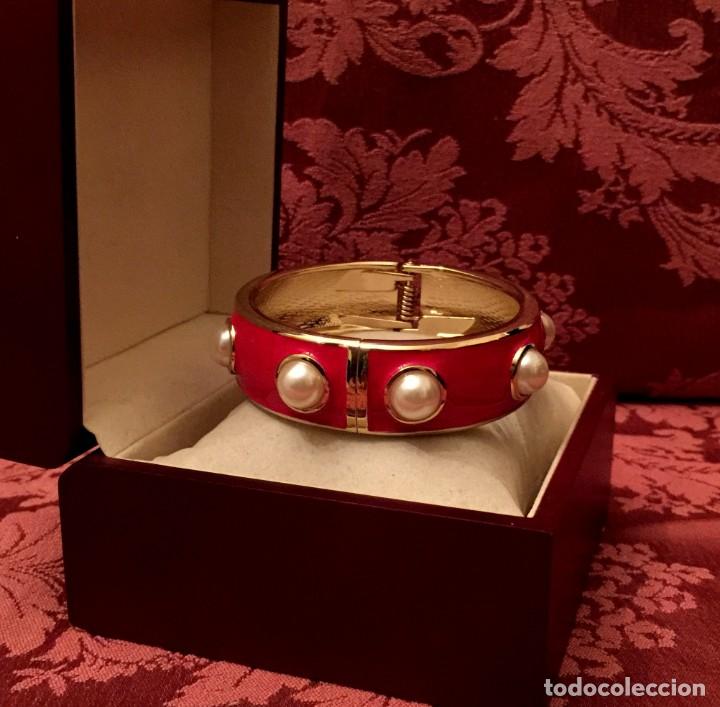 Joyeria: BRAZALETE CHAPADO EN ORO CON PERLAS - 65 GRAMOS. - Foto 4