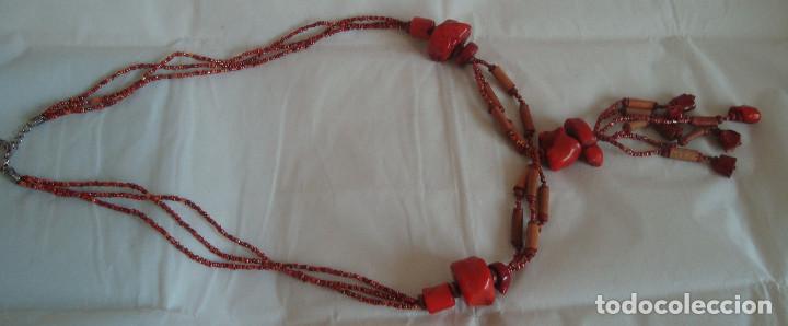Joyeria: ANTIGUO COLLAR DE CORAL ROJO 48CM. - Foto 1