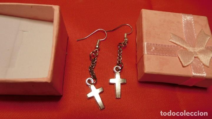 Joyeria: Pendientes met&aacute;licos de cruces - Foto 1