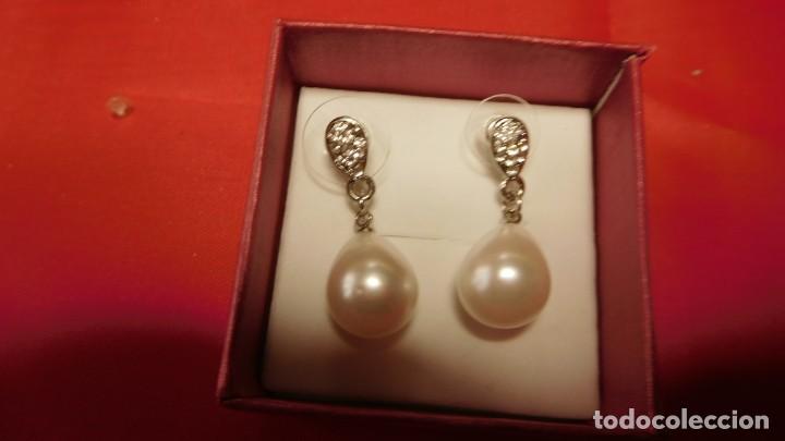 Joyeria: Pendientes con perlas y brillantes - Foto 1