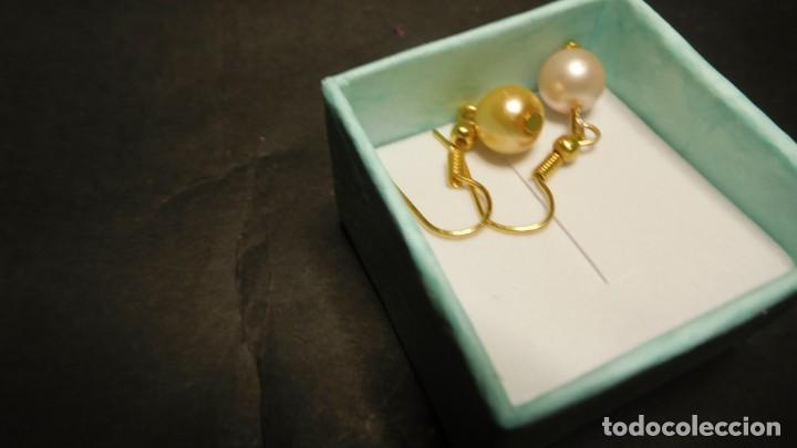 Joyeria: Pendientes dorados, con perlas - Foto 1